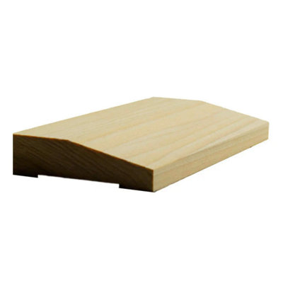 EWCA41 Contemporary 2-1/2" Wide X 3/4" Beveled Casing. Unfinished Trim
