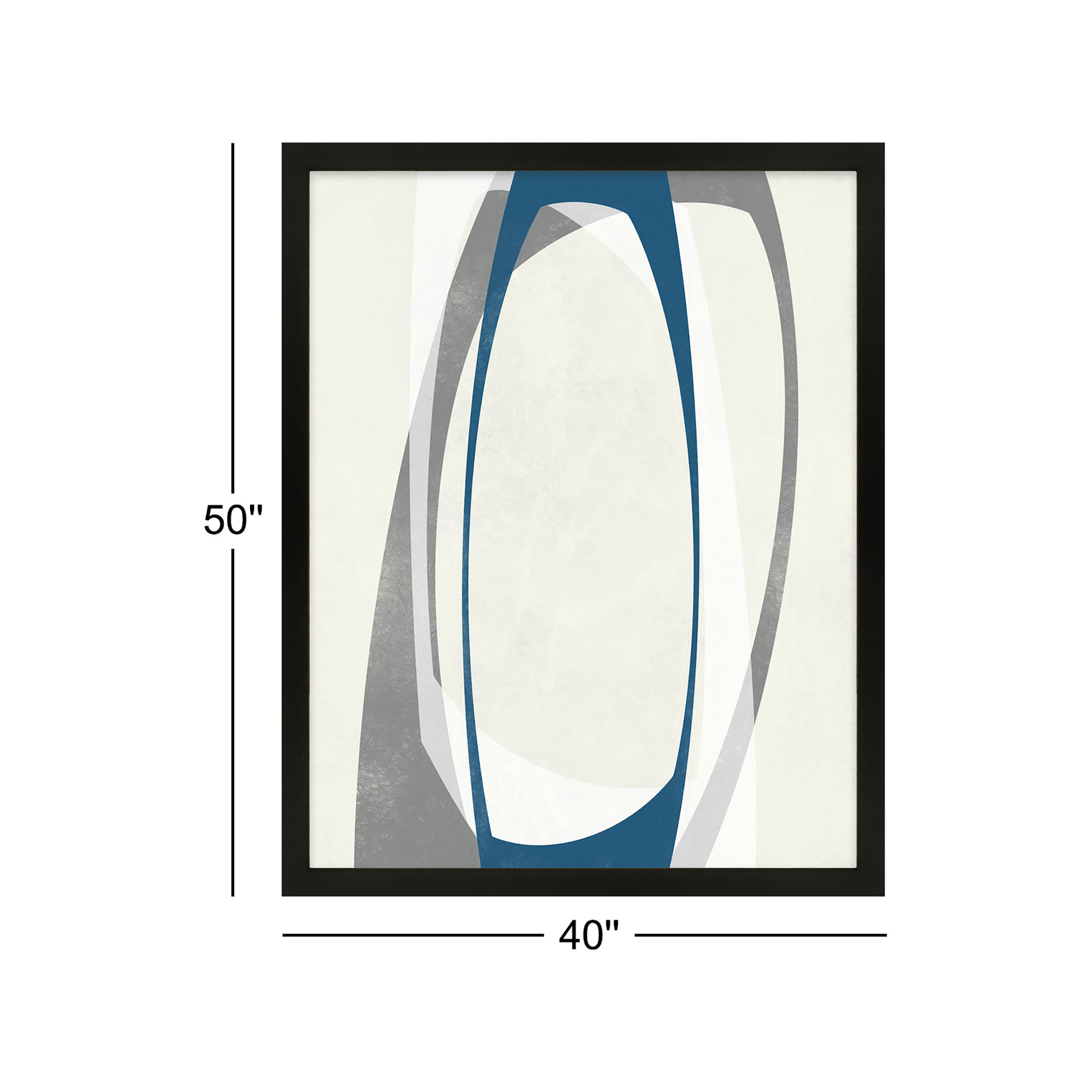 Orbit 2 by Jacques Pilon, Black Framed, 50" H x 40" W