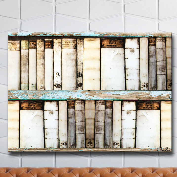 « rétro bibliorom », impression sur toile tendue, 20" H x 30" L x 1,5" D