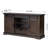 60-inch Wide Rustic Barn Door Tv Stand With Storage Shelves