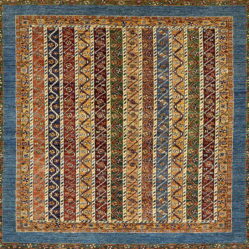 Abstract Indoor Rug, Square 3'