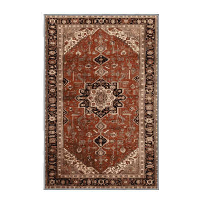 Tapis brun lavable à la machine
