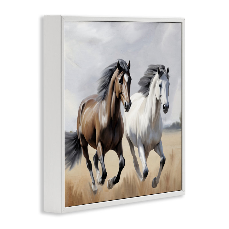 «Wild Run Horse Field», estampe numérique, conception de Kim Allen, H 12 po x l 12 po