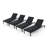 Altje Aluminum Reclining Chaise Lounge with Cushions