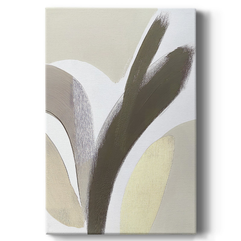 Floral sur toile tendue avec châssis CCXIV - prêt à être accroché, H 18 po x l 12 po