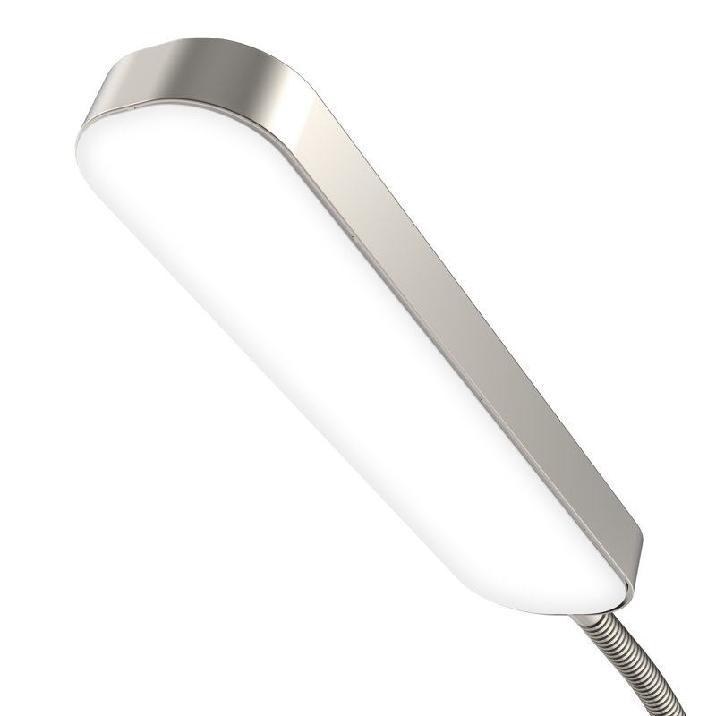 Tanieka 68.7" LED Standing Task/Reading Floor Lamp with Remote Control for Living Room and Bedroom, Chrome