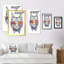 Chat mignon avec des lunettes de soleil - Cadre photo sur toile-195688092-195688093