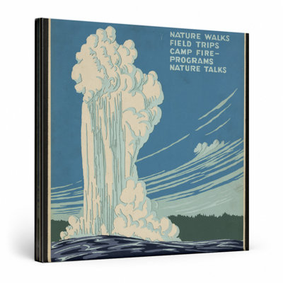 «Yellowstone National Park - Ranger Naturalist Service», art vintage WPA, impression sur toile