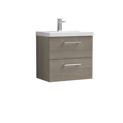 Arno 610mm Single Bathroom Vanity with Integrated Vitreous China Basin