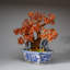 Carnelian Hand Painted Ceramic Plants & Flowers Decorative Object