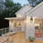 1-Light Dimmable Rectangle Metal Cage Glass Outdoor Wall Lantern