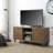 Modern 60 Inch TV Stand For Tvs Up To 65 Inches, Classic Walnut Finish