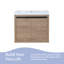 Meuble-lavabo mural simple 24 po avec plateau en résine Alizay et 2 portes-1513032457