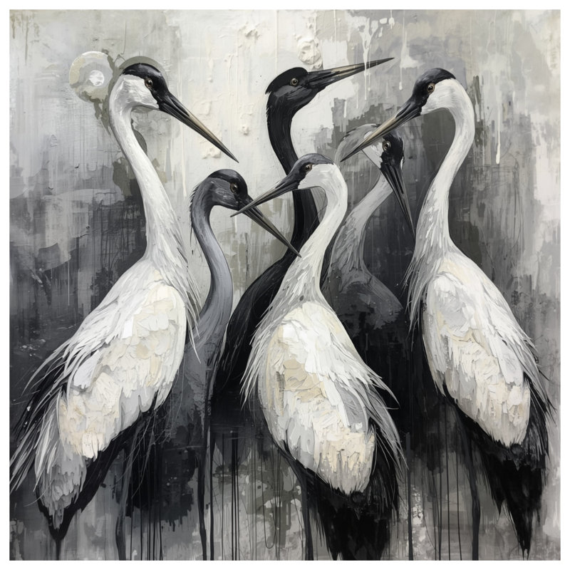 Couvre-lit matelassé Cranes, Double