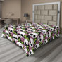 Vert lime, rose pastel / floral