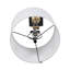 Lampe de table 36 po en marbre Hilliard, or et noir, H 36 po - 12 po x 12 po x 36 po