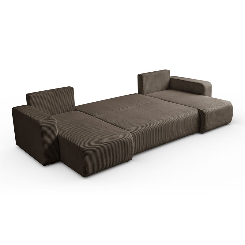 6 Seater Corner Sofa , Brown