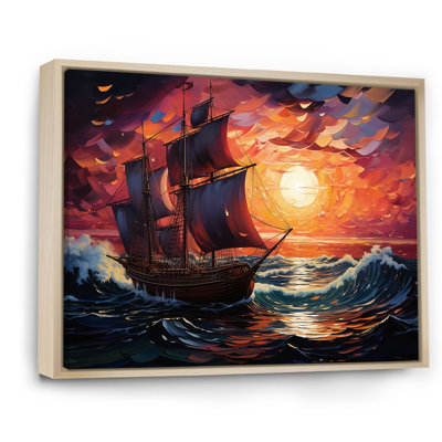 Bateau pirate au milieu de Legacy I - Bateau, art mural