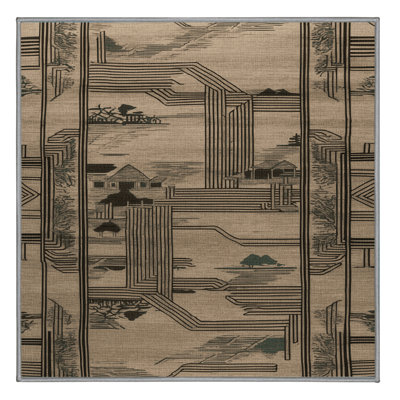 Machine Washable Art Deco Grey Area Rug