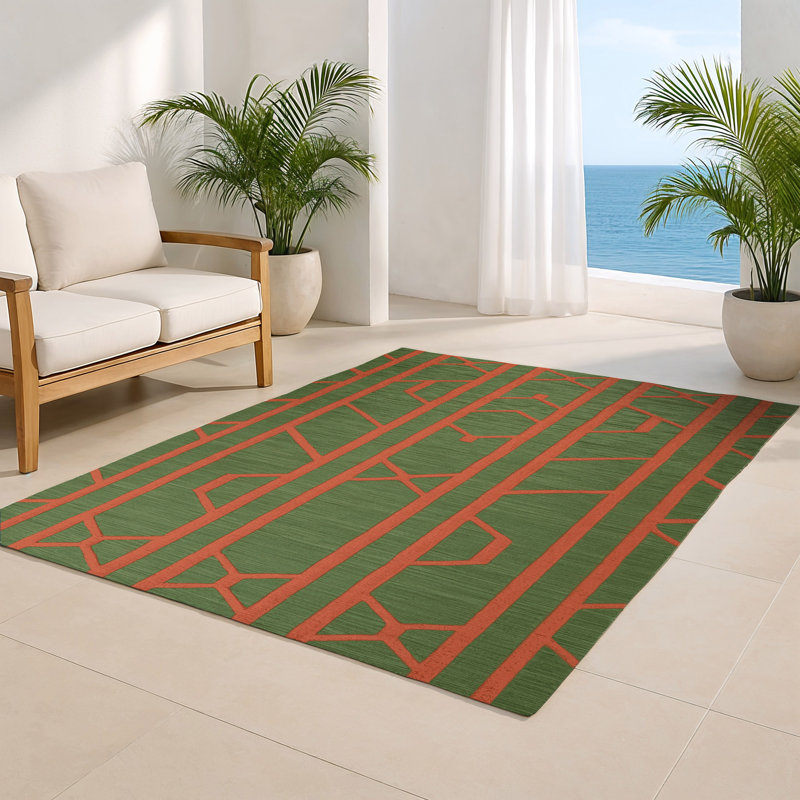 Tapis vert intérieur et extérieur Trellis, Rectangle 4pi x 6 pi