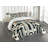 Ambesonne Modern Bedspread Set 3 Pcs Simple Geometric Arch Rounds Eggshell Camel Dark Grey-105378127