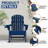 Set Of 6 Hdpe Folding Adirondack Chair-348644802