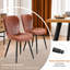 Ensemble de table et chaises de salle à manger modernes de 160 cm pour 4 personnes, table de cuisine rectangulaire en bois veiné avec chaises rembourrées en PU-1919980008-1919980013
