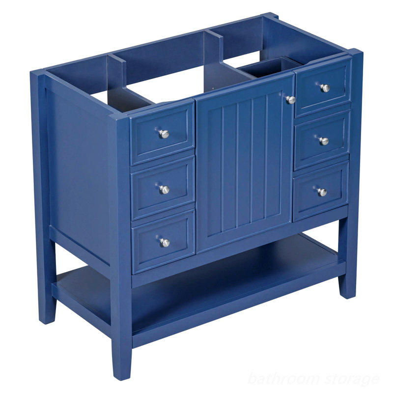 Meuble-lavabo, une armoire et trois tiroirs
