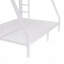 Lit superposé simple au-dessus de double en métal pour les adolescents et les adultes, peu encombrant / sans sommier tapissier, blanc-1774564724-1773633797