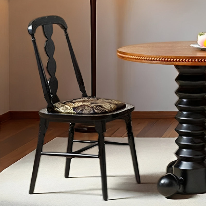 Retro fashion dining table sets, 29.92"H x 70.86"L x 31.49"W, 5 Pieces: Table, 4 Chairs