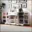 Buffet avec rangement, buffet moderne avec portes, armoire à café avec tiroir et tablette réglable pour la cuisine, la salle à manger et le salon