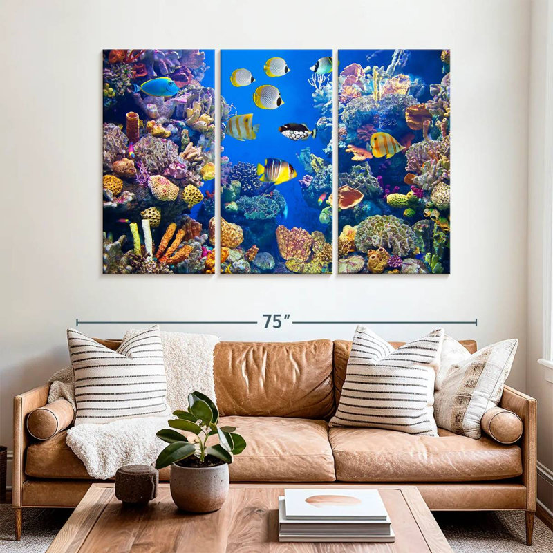 Aletra Teeming Underwater Life, 42" H x 65" W
