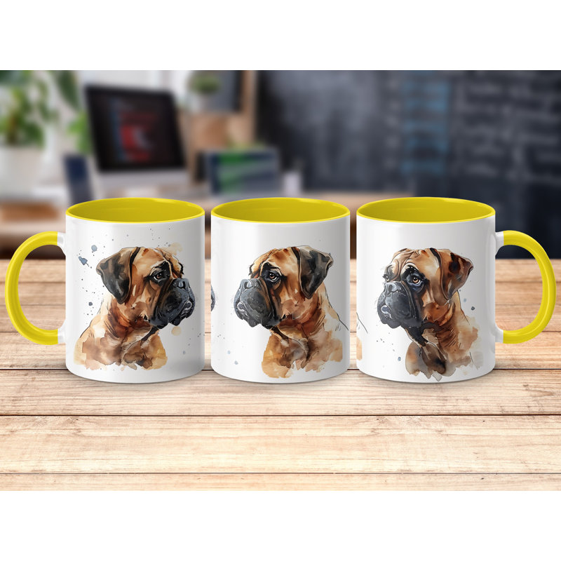 Ceramic Coffee Mug, 2, Yellow