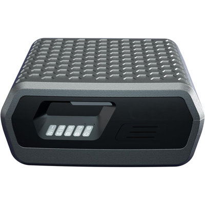 Durable Fireproof and Waterproof Lock Box with Digital Keypad Lock, Spacious Interior, Shelf Safe for Jewellery, 0.36 Cubic Feet
