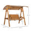 2 Person Pine Porch Swing with Canopy