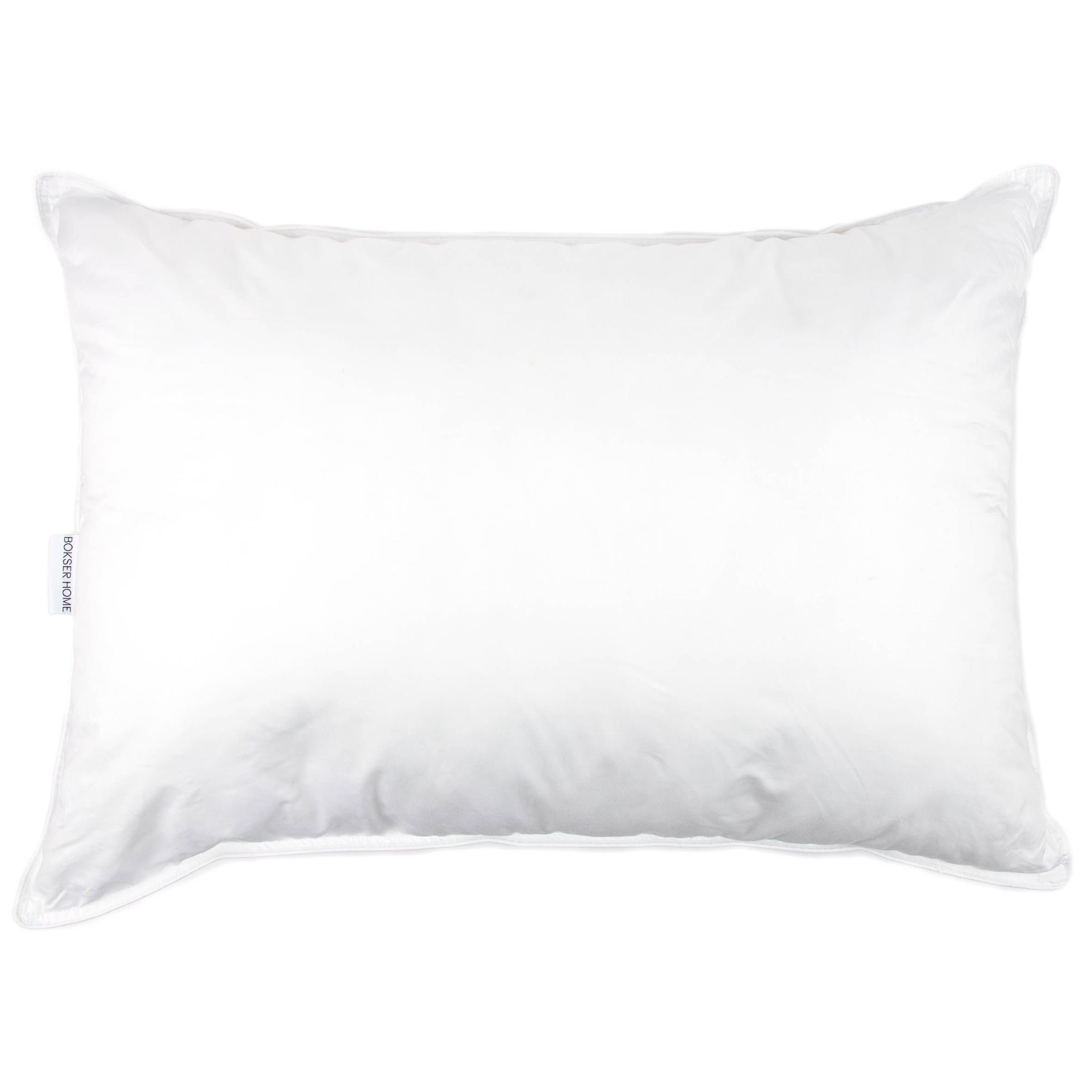 BOKSER HOME Firm 700 Fill Power Luxury White Duck Down White Bed Pillow ...