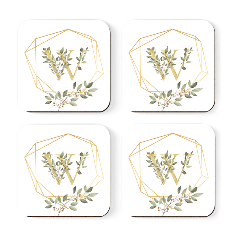 Sous-verres Café à monogramme, W