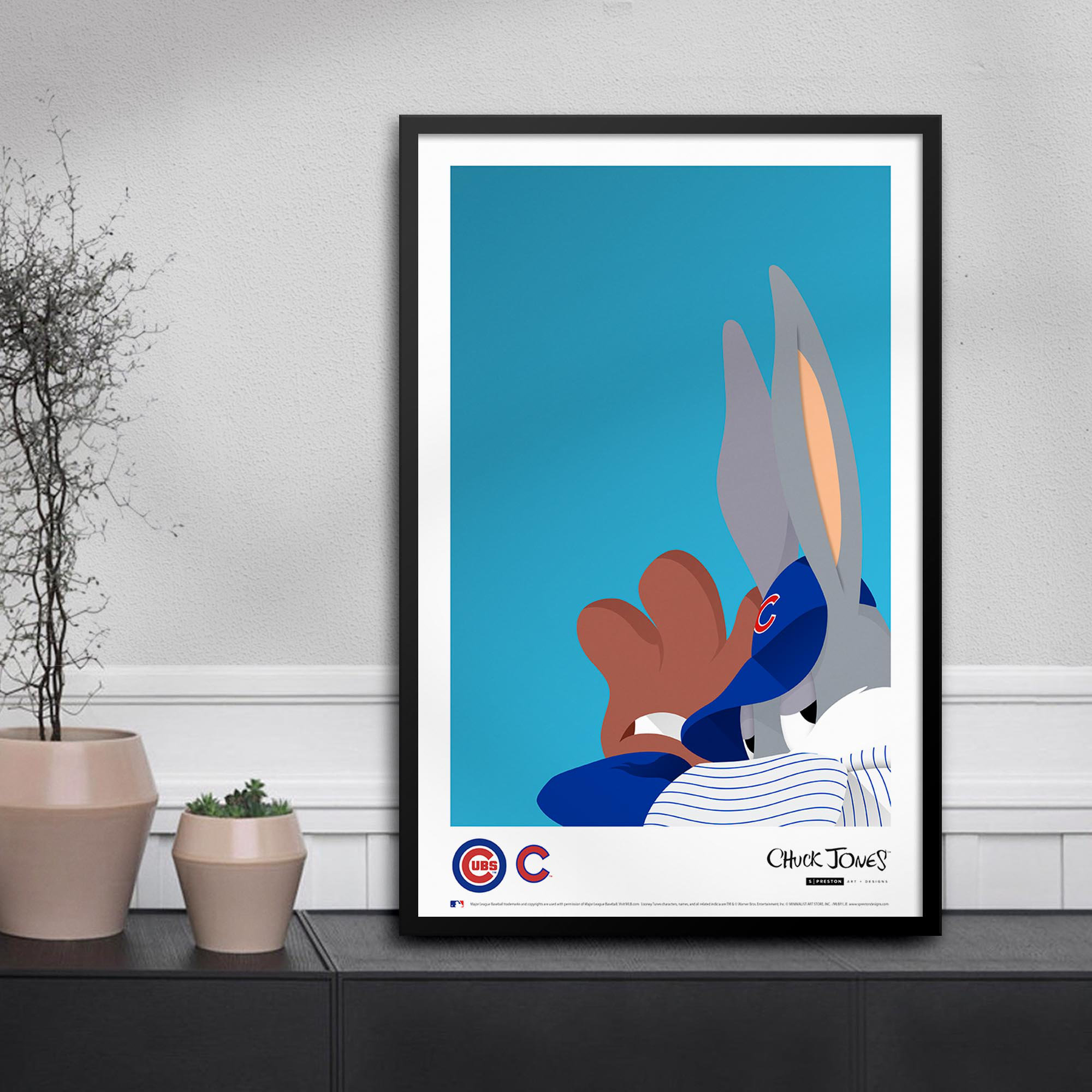 Tampa Bay Rays 11 x 17 Looney Tunes Poster Print