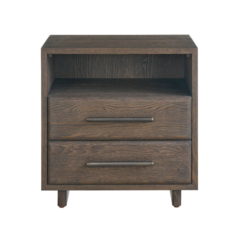 Modern 2 - Drawer Nightstand, Brown