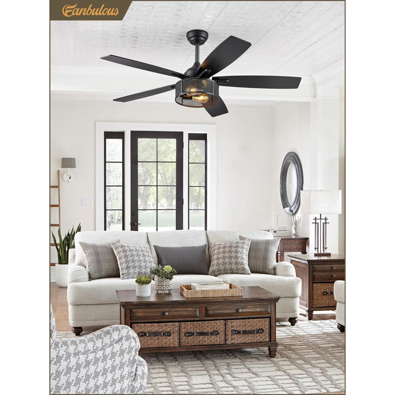 Lynnai Ceiling Fan with Light Kit