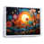 White Floater Framed