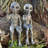 Ensemble de statue 2 pièces Old Alien Outer Space Alien Dude and Babe