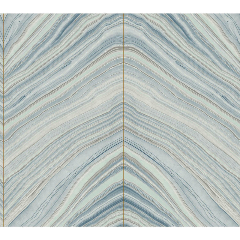 Papier peint Onyx Strata, Bleu