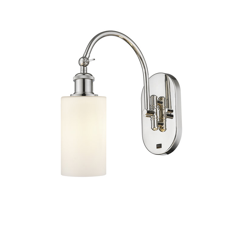 Bras pivotant en acier Ervine, Incandescent, Nickel poli, Oui