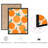 Modern Orange Fruit Framed Wall Art - Minimalist Citrus Pattern Print for Kitchen or Contemporary Home Decor-119347221-119347223