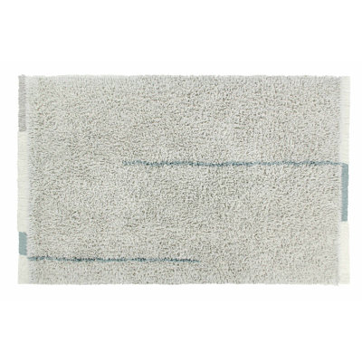 Free Your Soul Handmade Shag Wool Striped Area Rug