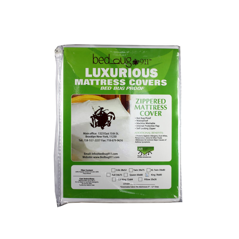 Zippered Mattress Protector - Bed Bug, Lice and Dust Mite Proof, Extra-Long Full