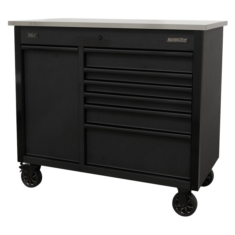 38.98" H x 44.09" W x 22.99" D Mobile Tool Cabinet with Power Tool Charging Drawer
