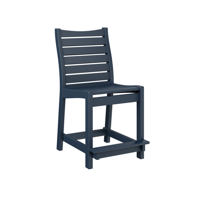 Berlin Gardens Bristol Bar Chair, Navy Blue, 22.5"