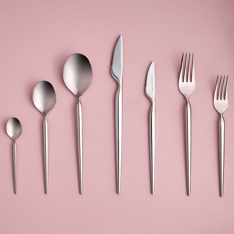 Karaca Lady 316+ Stainless Steel Cutlery, Silver